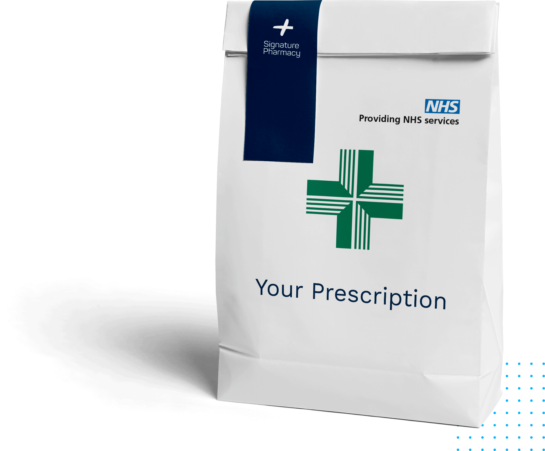 prescription bag with signature pharmacy sticker